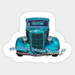 1936 Ford Deluxe Model 67 Pickup Truck Sticker